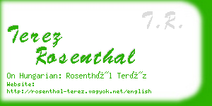 terez rosenthal business card